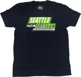 Seattle Seahawks NFL Men's 2019 Schedule 2-Sided Crew Neck T-Shirt NEW