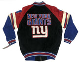 GIII New York Giants Men's Full Zip Leather Jacket NWT