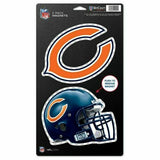 NFL Chicago Bears Wincraft Football  5 x 9 Die Cut 2 pack Magnet