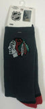 Chicago Blackhawks Mesh Charcoal Crew Adult Men's Socks 1 PAIR LARGE 8-13