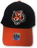 REEBOK Cincinnati Bengals Men's One Size Flex Fit Hat Black Orange