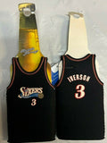 Allen Iverson #3 Philadelphia 76ers Neoprene Bottle Jersey Coolers Set of 2