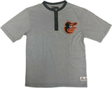 Baltimore Orioles MLB Men's 3 Button T-Shirt Distressed Logo SMALL