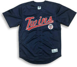 DYNASTY Minnesota Twins Button Down Embroidered Men's Jersey Large