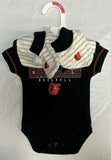 Baltimore Orioles MLB 3 Piece Infant Boy's Baby Bodysuit Booties Bib Set