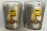 Pittsburgh Pirates MLB Hi-Def Etched 2oz Shot Glass Set of 2