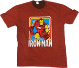 The Invincible Iron-Man Men's Classic T-Shirt Red Large