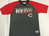 Cincinnati Reds MLB V-Neck Men's Dri Fit Pullover Baseball Jersey LARGE