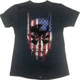 DC Comics Batman Mens T-Shirt Red White And Blue Medium