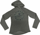 Chicago Bears Women's 1/4 Zip Pullover Hoodie X-Large 16/18