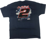 Brad Keselowski #2 Men's #2 NASCAR T-Shirt XL Navy