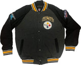 Pittsburgh Steelers 6X Super Bowl Champions Home Team Varsity Jacket NWT