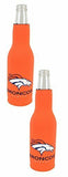 Denver Broncos NFL Kolder  Bottle Cooler Neoprene Zip up Suit Set of 2