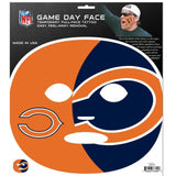 CHICAGO BEARS NFL GAME DAY TEMPORARY FACE TATTOO