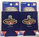 New York Yankees MLB 2009 World Series Champions Collapsible Can Cooler SET OF 2