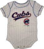 Chicago Cubs MLB Boy's Bodysuit Creeper Set 0/3 Months Pinstripe