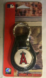 Los Angeles Angels Logo & Leather FOB Key Chain MLB Licensed Baseball