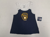 MLB Milwaukee Brewers Girl's Tank Top T-Shirt XS 4/5