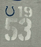 Indianapolis Colts Men’s Ringer T-Shirt 3X Gray100% Heavy Weight Cotton
