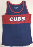 Chicago Cubs MLB Women's Ringer Tank Top SMALL 4/6