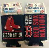 Boston Red Sox Nation MLB Collapsible Can Cooler SET OF 2