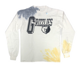 NBA Grizzlies Classic Men's White Yellow Long Sleeve T-Shirt Small