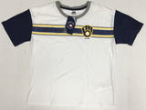 Milwaukee Brewers MLB Boy's Ringer Logo T-Shirt Choose Size