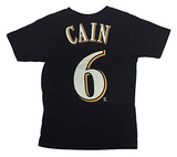 Milwaukee Brewers MLB Boy's #6 Lorenzo Cain 2-Sided T-Shirt XL 16/18