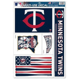 MINNESOTA TWINS MLB ULTRA DECALS 11"X17" BRAND NEW FREE SHIPPING