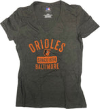 Baltimore Orioles Since 1954 Women's Short Sleeve T-Shirt Gray Small