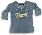 Boston Bruins Laces Tie 3/4 Sleeve Women's Sweatshirt - SMALL 4/6