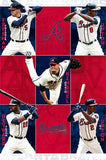 ATLANTA BRAVES FIVE STARS (2014) MLB SUPERSTARS ACTION POSTER