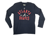 Atlanta Braves MLB Baseball Long Sleeve Shirt Majestic Men's MEDIUM