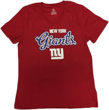 New York Giants Girl's V-Neck RED T-Shirt  CHOOSE SIZE