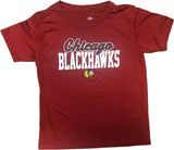 Chicago Blackhawks Boy's Dry Fabric Active T-Shirt Red