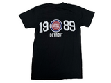Detroit Pistons 1989 NBA Basketball Distressed 2-Sided Men's Shirt Size Small