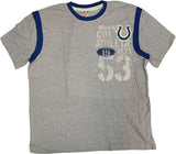 Indianapolis Colts Men’s Ringer T-Shirt 3X Gray100% Heavy Weight Cotton