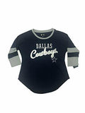 G-III Dallas Cowboys 3/4 Sleeve Women's Game Changer T-Shirt SMALL 4/6