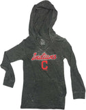 Cleveland Indians Girls Hooded Long Sleeve T-Shirt XS 4/5