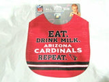 NFL Arizona Cardinals Repeat Baby Infant ALL PRO Baby BIB Red