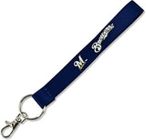 Milwaukee Brewers Wristlet Lanyard  MLB Keychain Key Chain FREE SHIPPING NEW