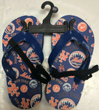 New York Mets YOUTH Slide Flip Flop Sandals Large 9-10