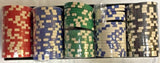 New York Giants Poker Chips 100 pc - Open Box- Missing (3) - 97 Total