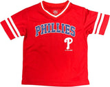 Philadelphia Phillies MLB Boy's V-Neck Dri Fit Pullover MEDIUM 8/10