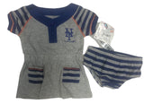 New York Mets MLB Girl's Toddler Baby Dress Two Piece Set Choose Size