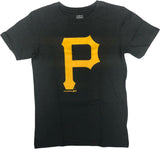MLB Pittsburgh Pirates Boy's Short Sleeve T-Shirt Black Medium 8/10