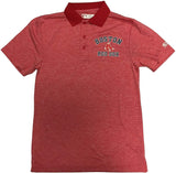 DYNASTY Red Sox Men's Dri Fit Heather Red 3 Button Polo Shirt  SMALL