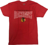 Chicago Blackhawks NHL Men's Red Crew Neck Short SleeveT-Shirt Medium