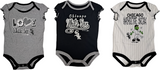 Chicago White Sox MLB Girl's 3 Piece Bodysuit Creeper Set 12 Months