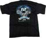 NASCAR Ryan Newman #12 ALLTEL Vintage 2 Sided Adult T-Shirt NEW